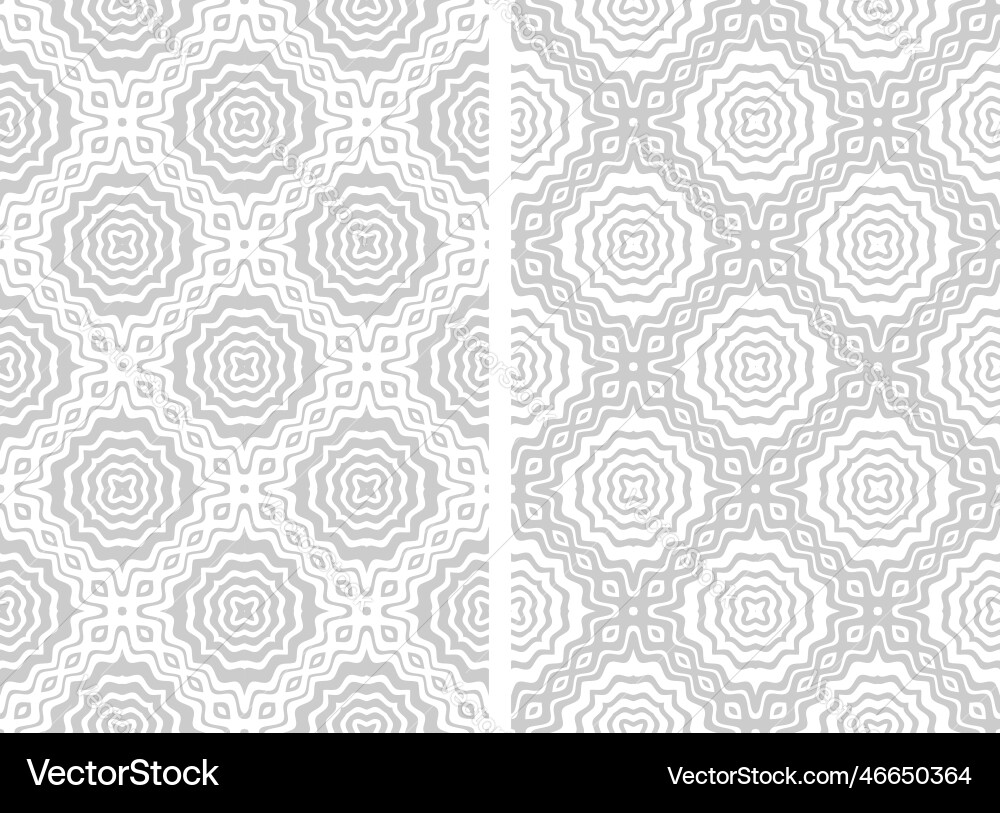 Geometric Checked Patterns vector image