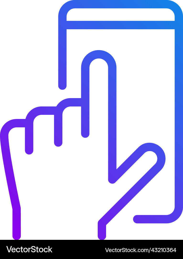 Mobile phone using pixel perfect gradient linear Mobile phone using pixel perfect gradient linear vector image