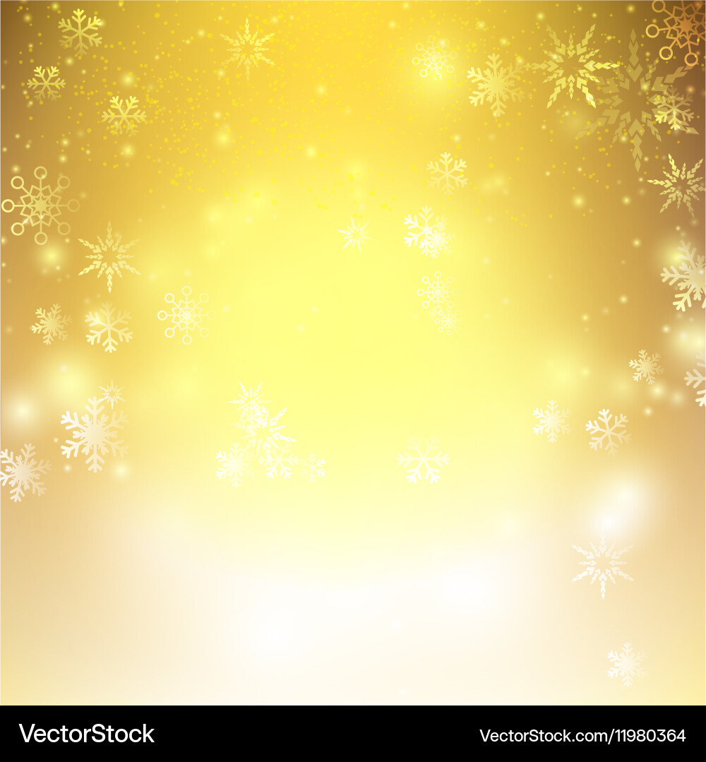 Snow fall with bokeh and lighting element abstract vector image