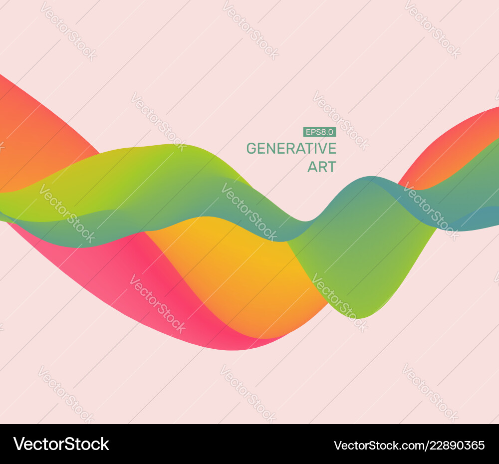 Abstract background of waves 3d design template Abstract background of waves 3d design template vector image