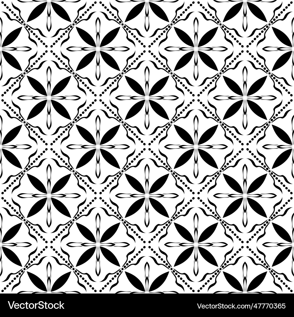 Abstract seamless pattern repeated design on white Vector Image