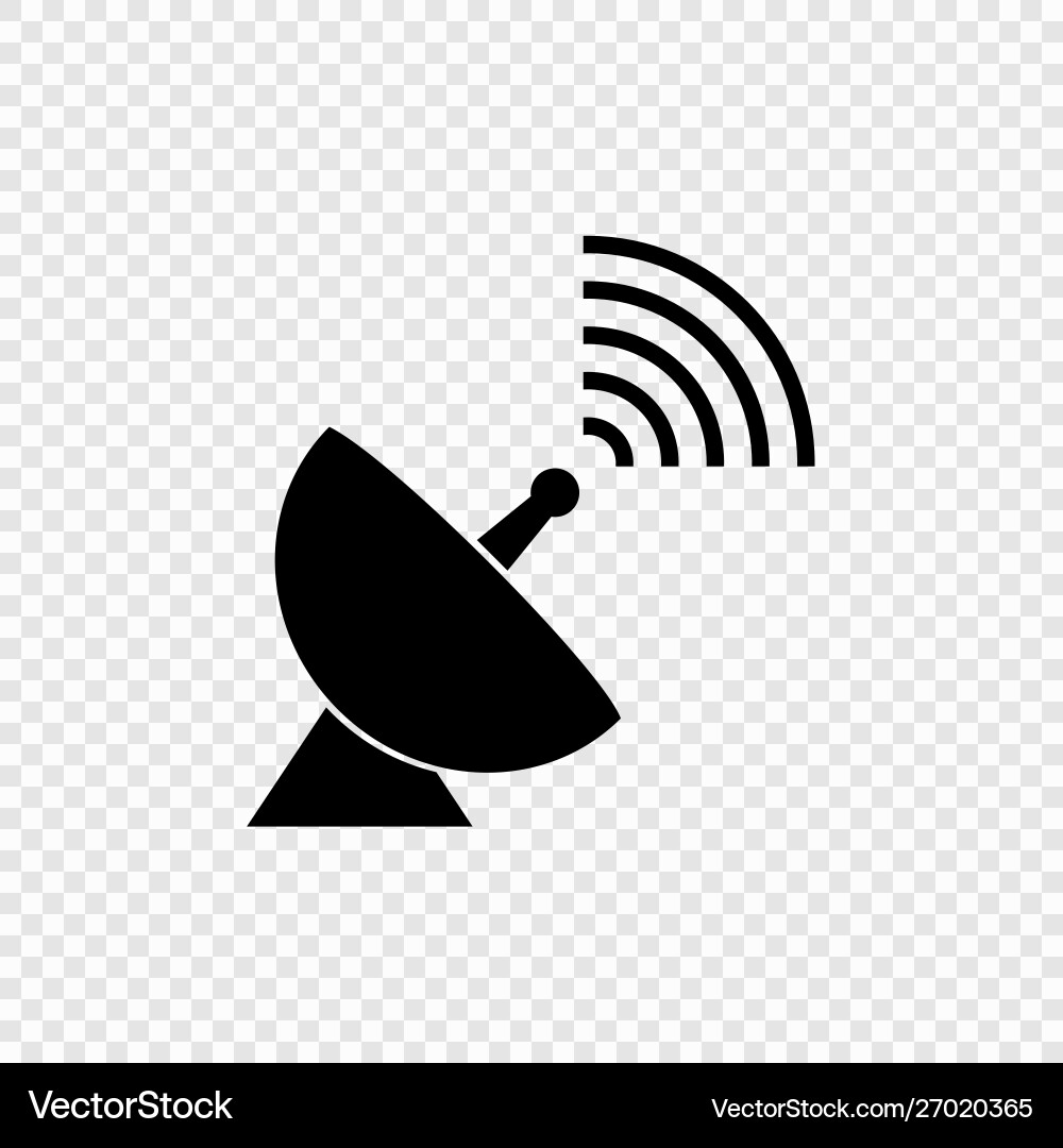 Communication satellite antenna Communication satellite antenna vector image