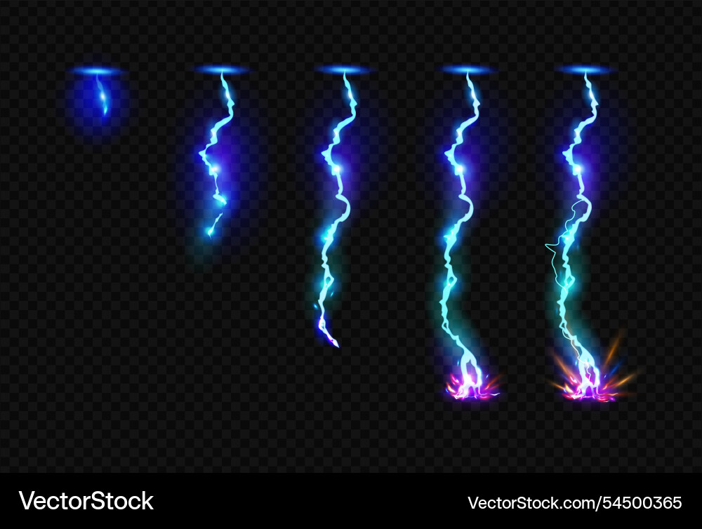 Dynamic Thunderstorm Animation vector image