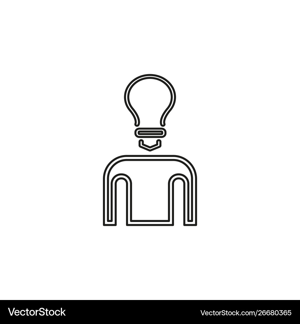 Idea icon element Vector Image