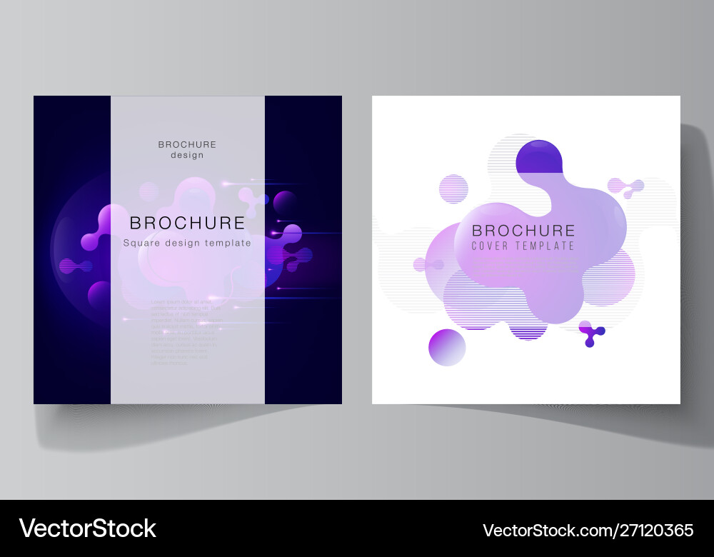 Minimal layout two square format Minimal layout two square format vector image