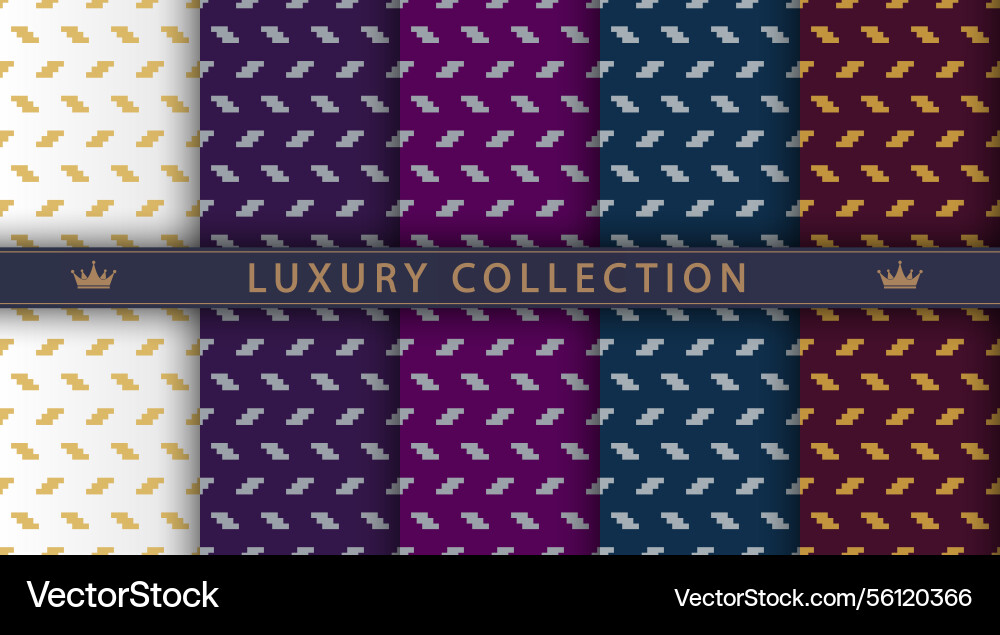 A luxurious pattern set of spectacular patterns A luxurious pattern set of spectacular patterns vector image