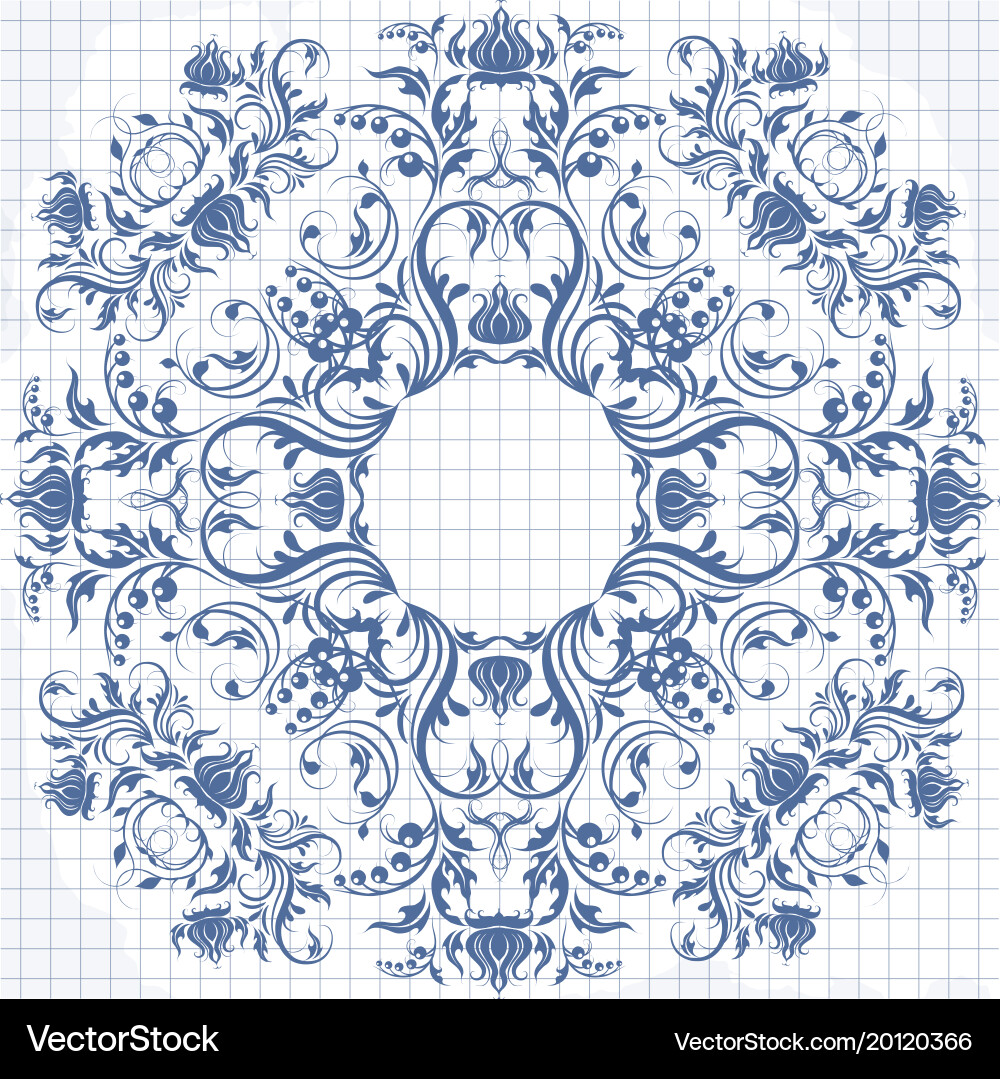 Background of a notebook in cage with elegant vector image