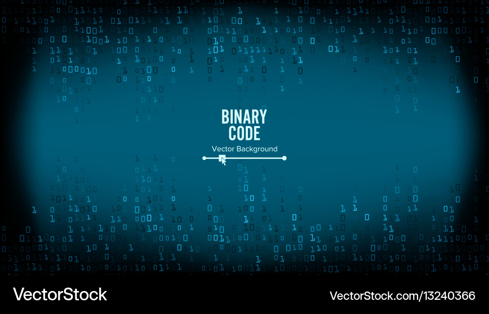 Binärcode Hintergrundalgorithmus vektorbild