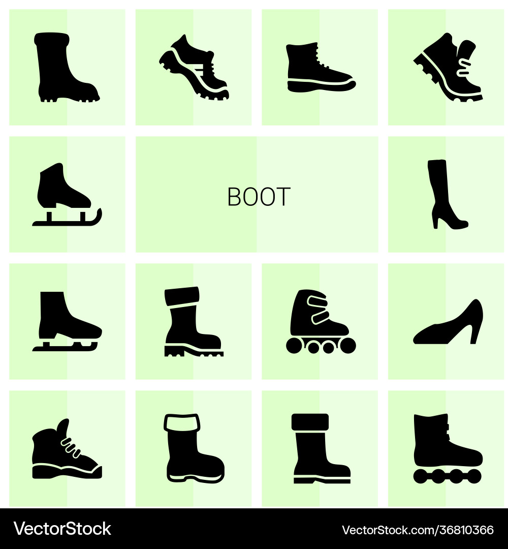 Boot icons Vector Image