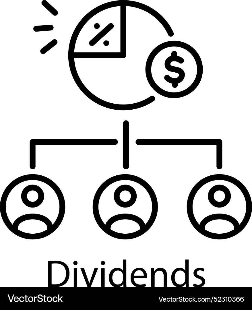 Dividends vector image