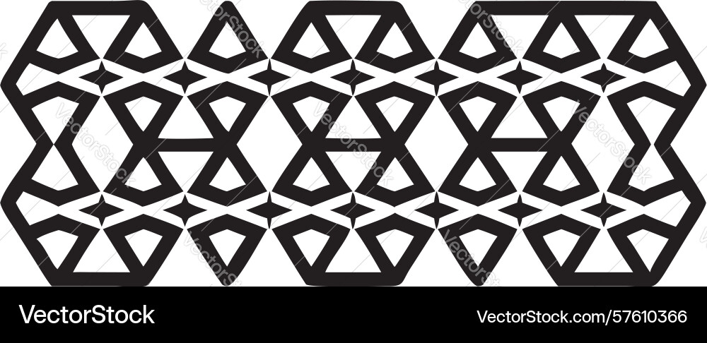 Geometric hexagonal pattern modern abstract vector image