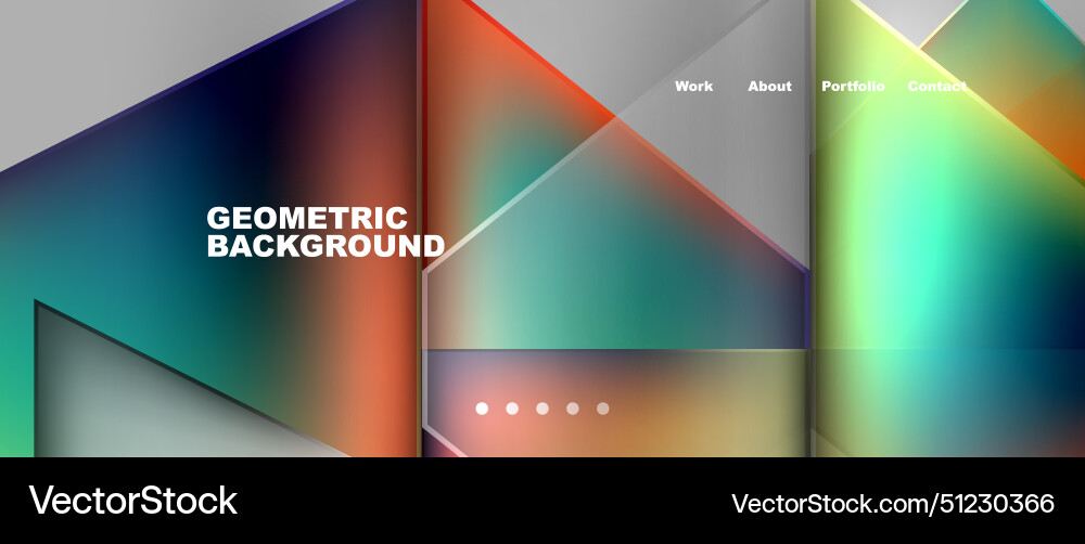 Gradient triangle geometric minimal wallpaper Vector Image