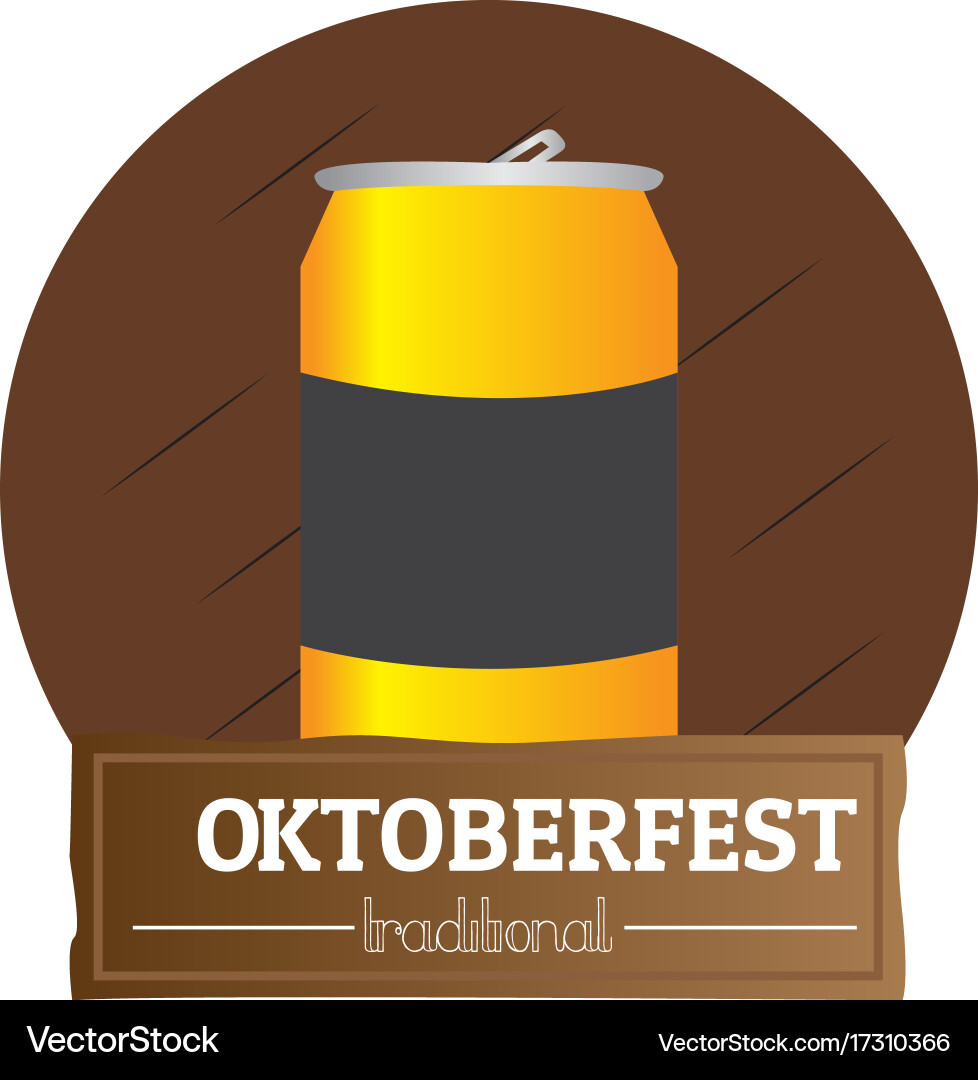 Isolated oktoberfest label Vector Image