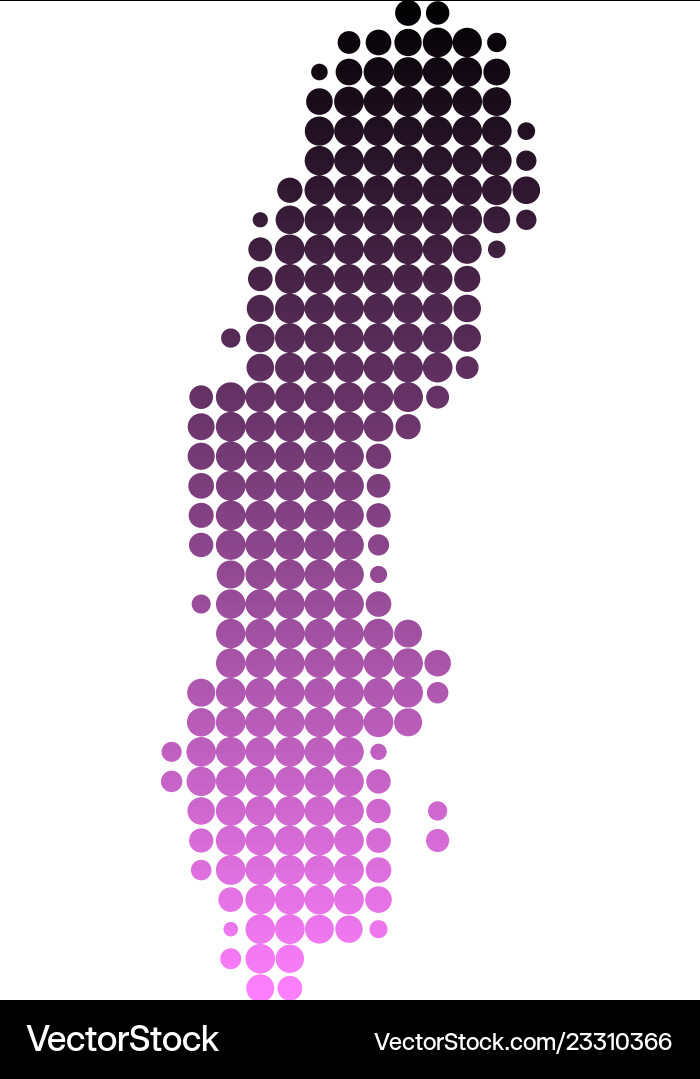 Map of sweden Vector Image