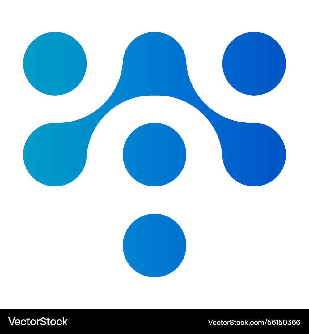 Molecular dot connect pattern with metaball Molecular dot connect pattern with metaball vector image