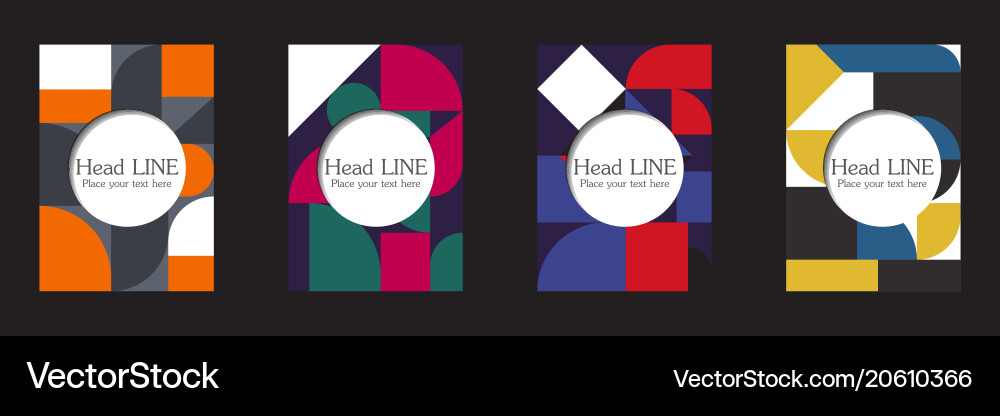 Retro geometric covers design eps10 Retro geometric covers design eps10 vector image