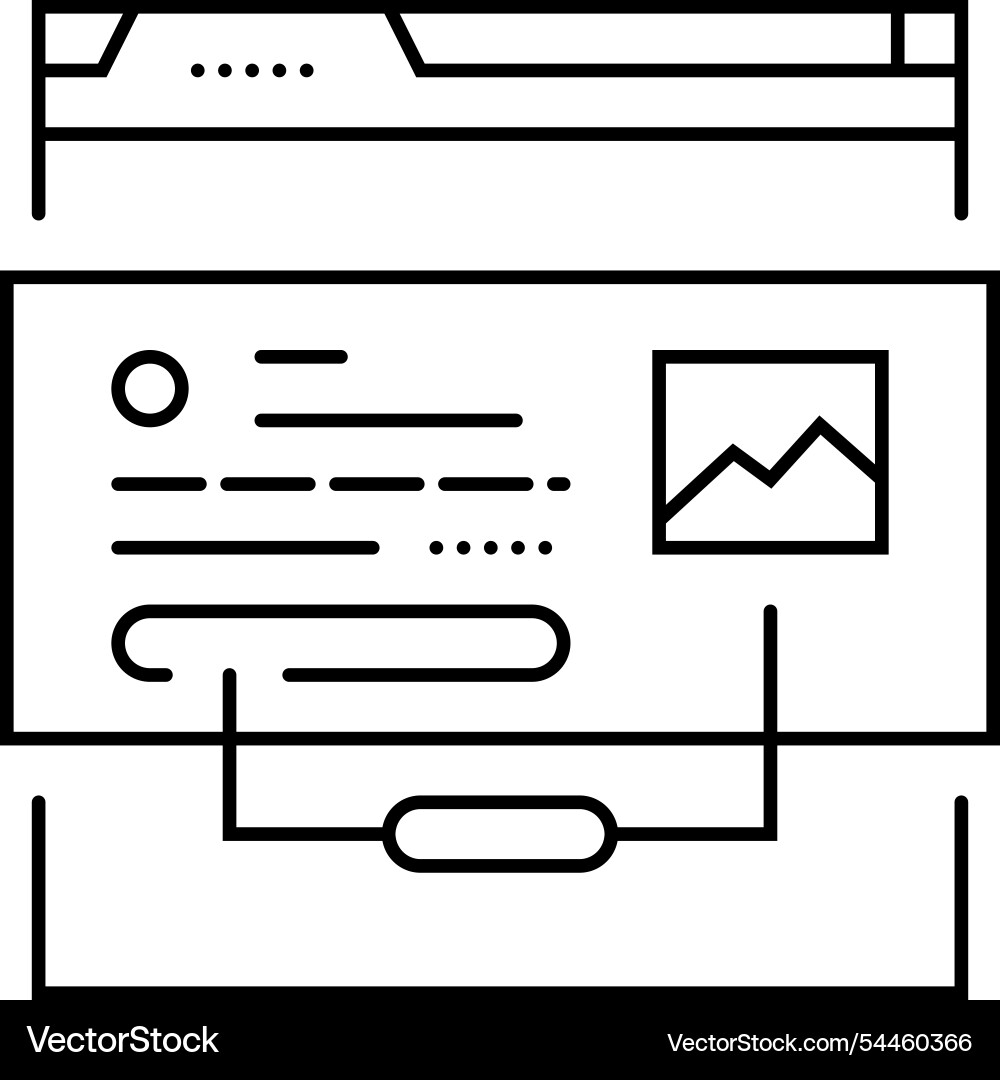Rich snippets seo line icon Rich snippets seo line icon Vector Image