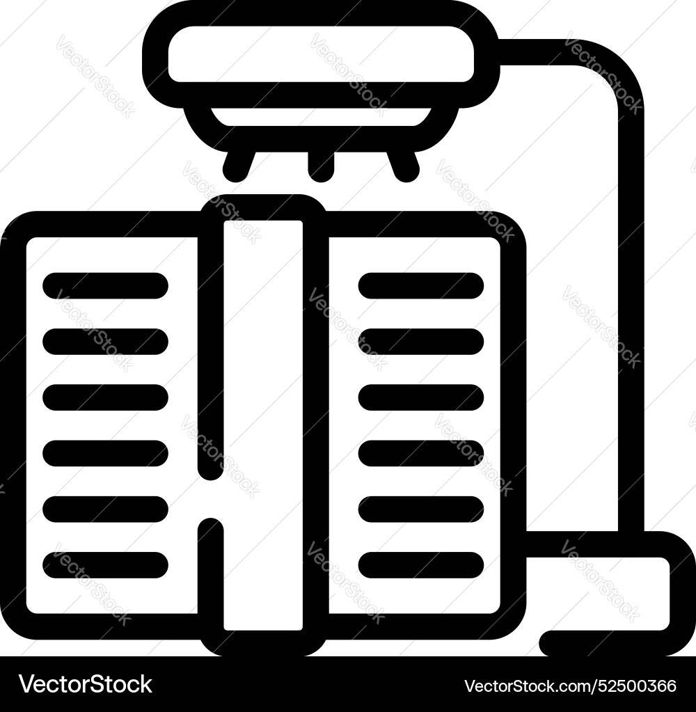Scanner scanning open book for digitization Scanner scanning open book for digitization Vector Image