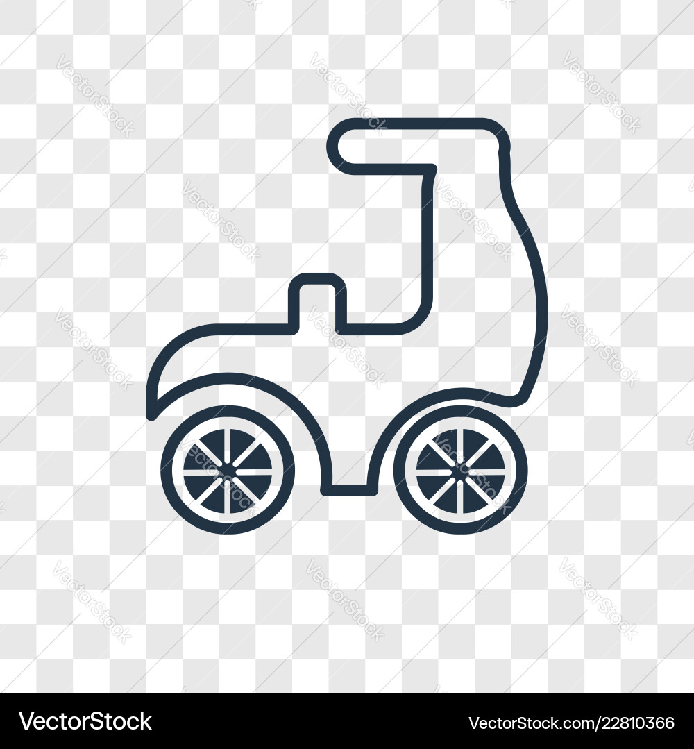 Scooter concept linear icon isolated Scooter concept linear icon isolated vector image