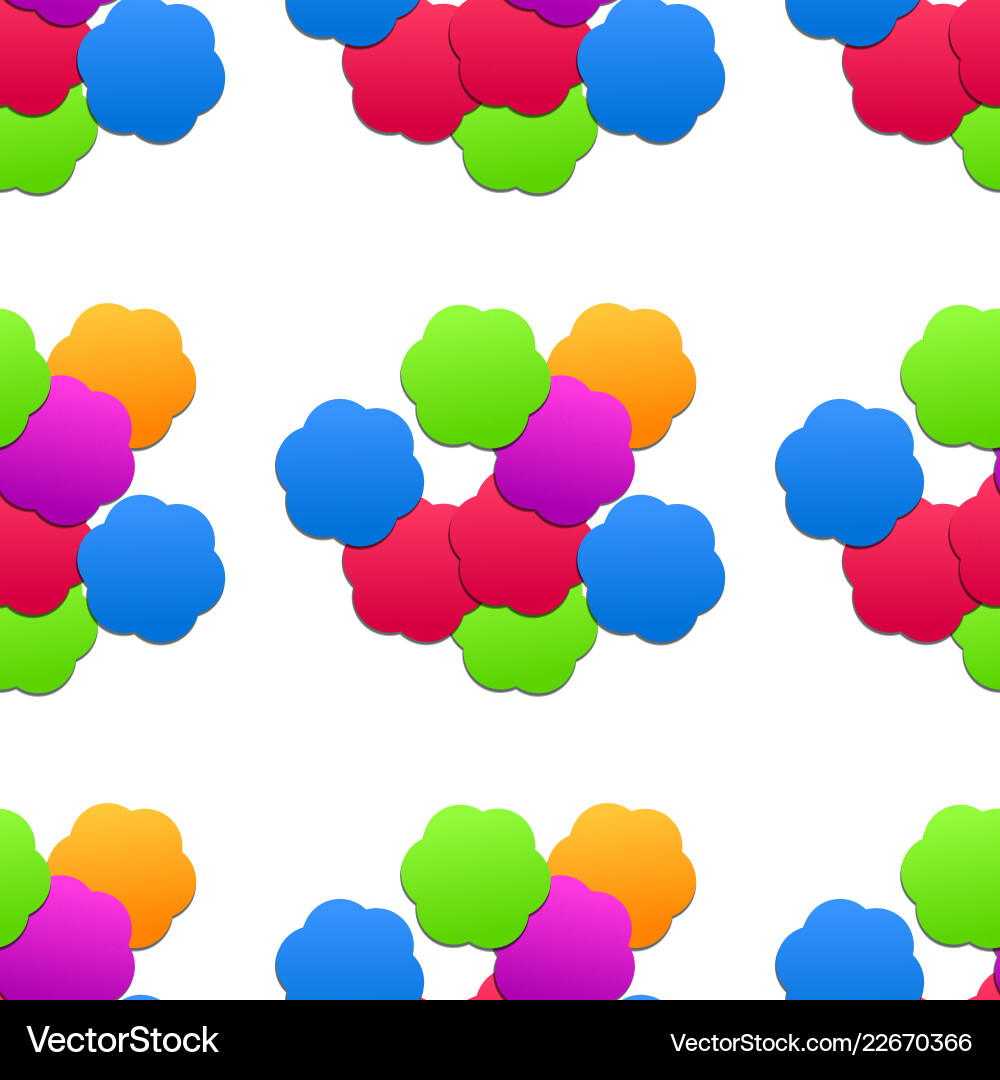 Seamless pattern on fabric as background Vector Image