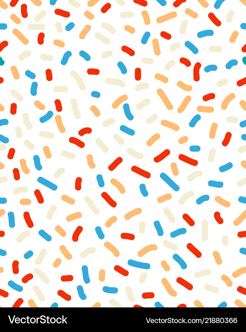 Seamless pattern with confetti vector image