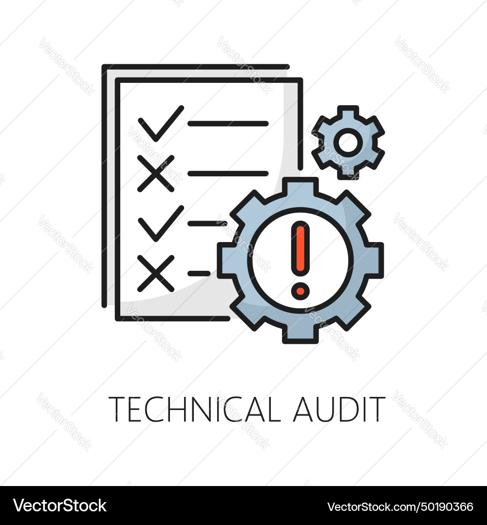 Web Audit & SEO Performance Icon vector image
