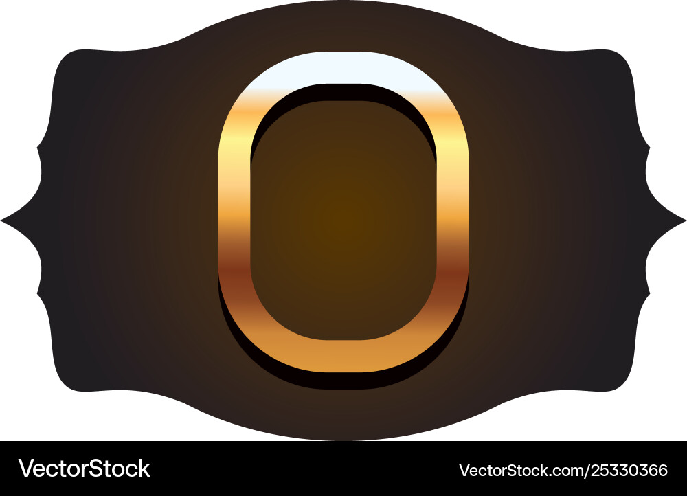 Zero font number Zero font number vector image