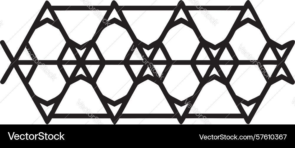 Abstract grid pattern interconnected geometric vector image