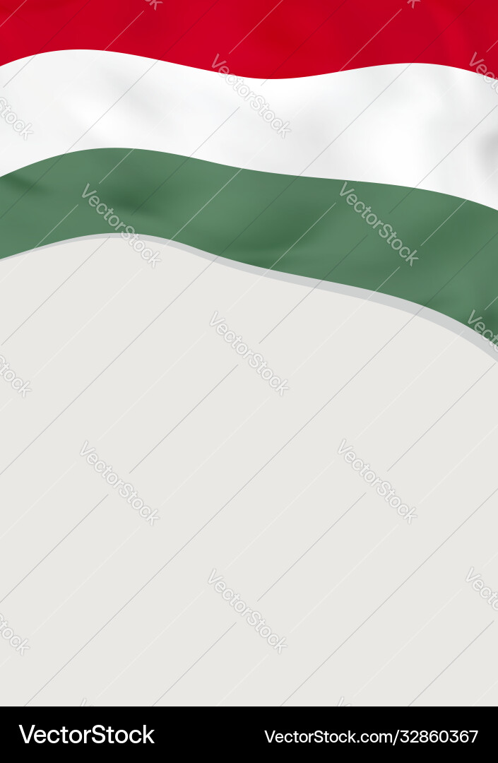 Leaflet design with flag hungary template Vector Image