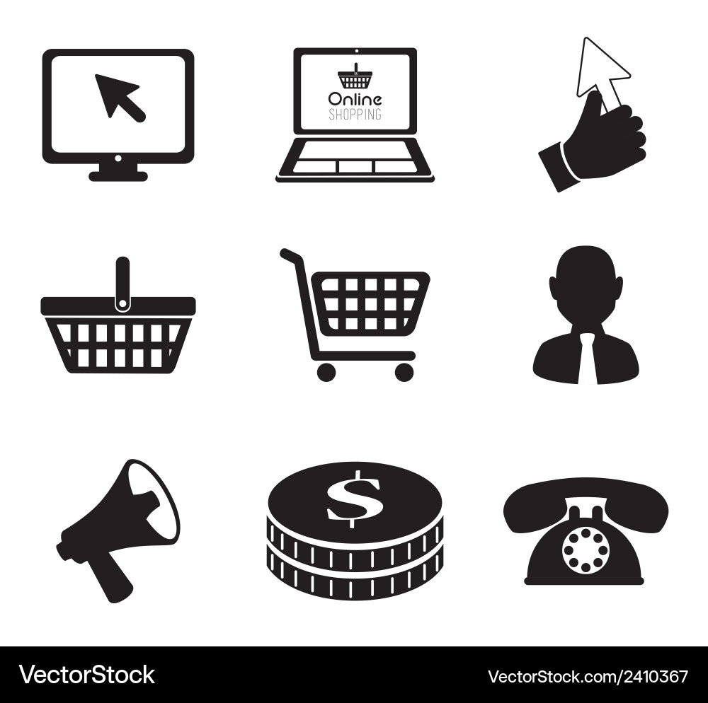 Shopping design over white background Vector Image