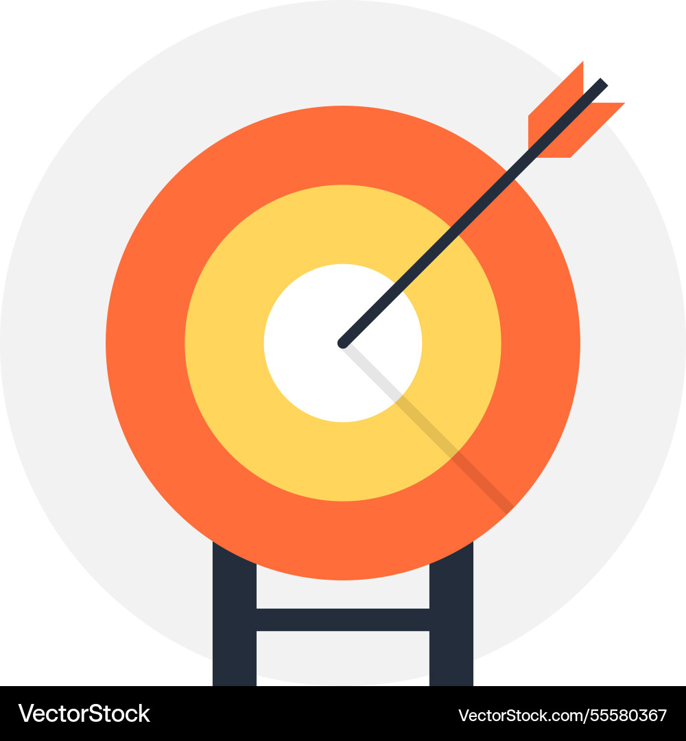 Targeting flat web icon vector image