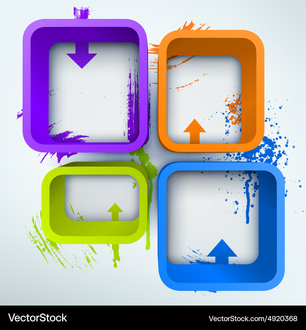 Abstract 3d with place vector image