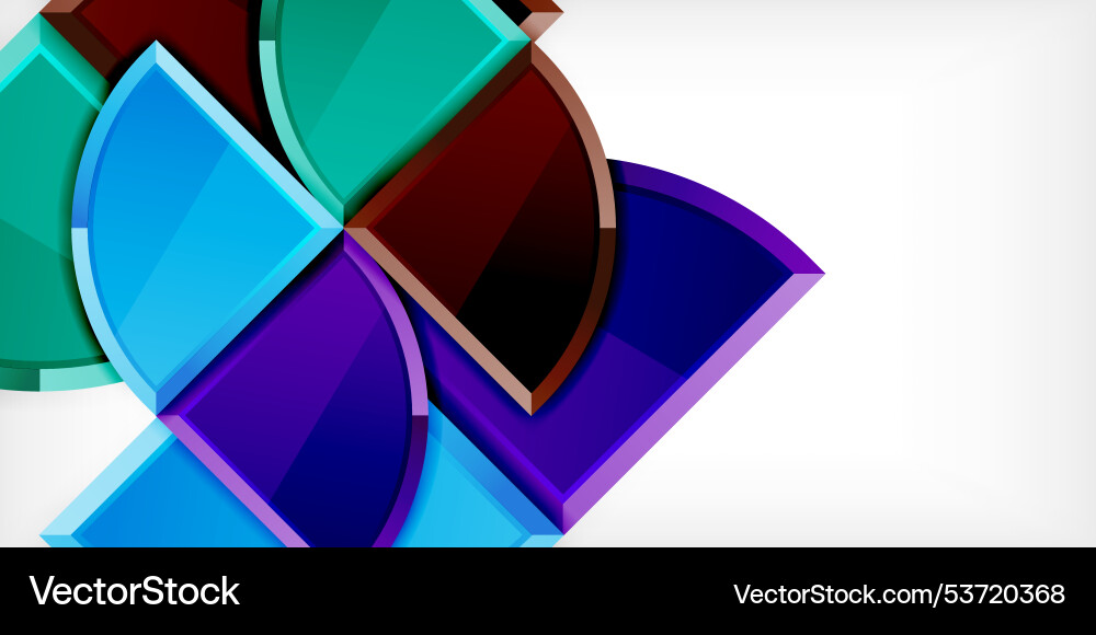 Abstract background - circles and round triangles Abstract background - circles and round triangles Vector Image