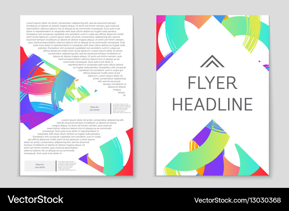 Abstract layout background set for art vector image