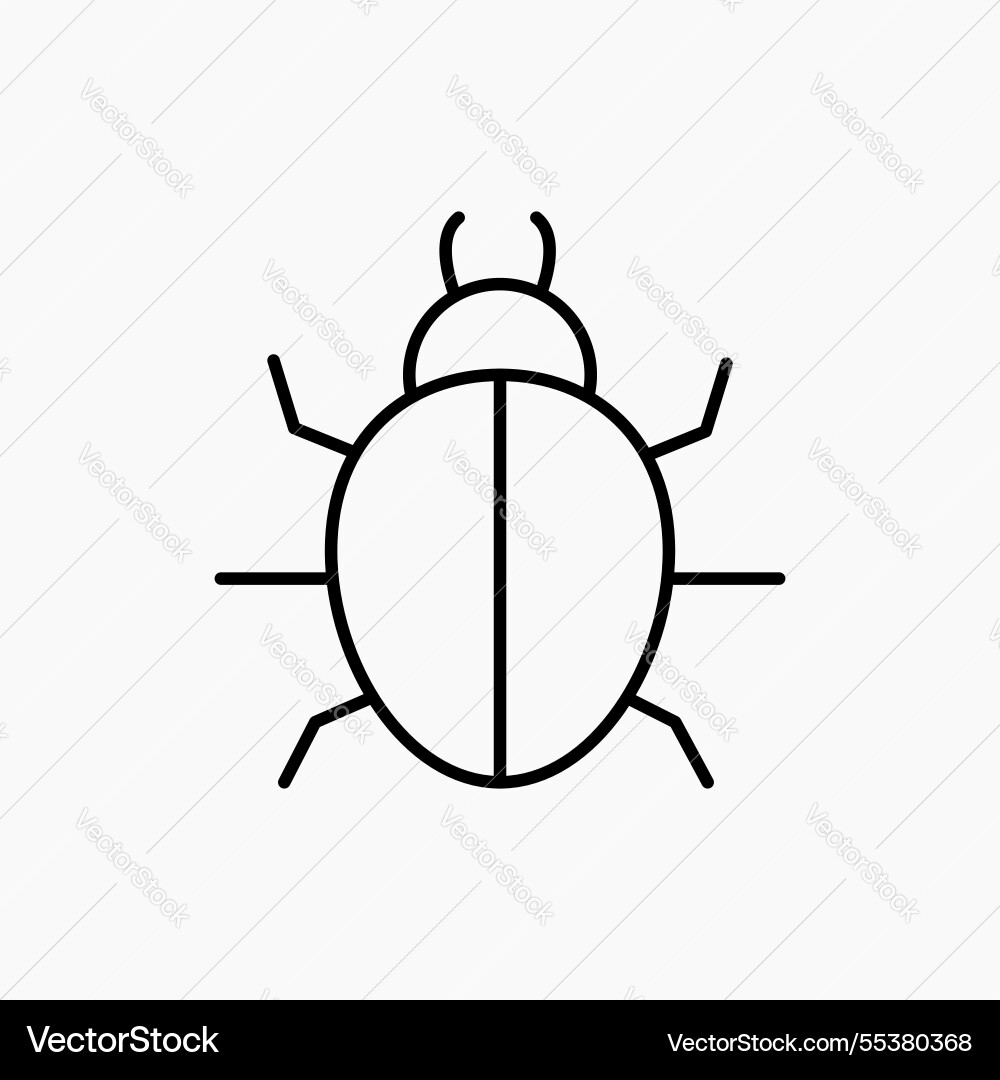 Bug icon simple Bug icon simple vector image