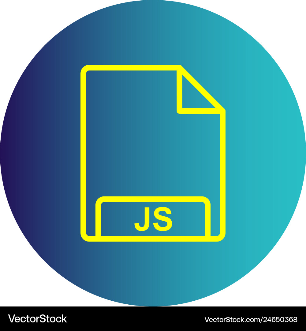 Js icon vector image