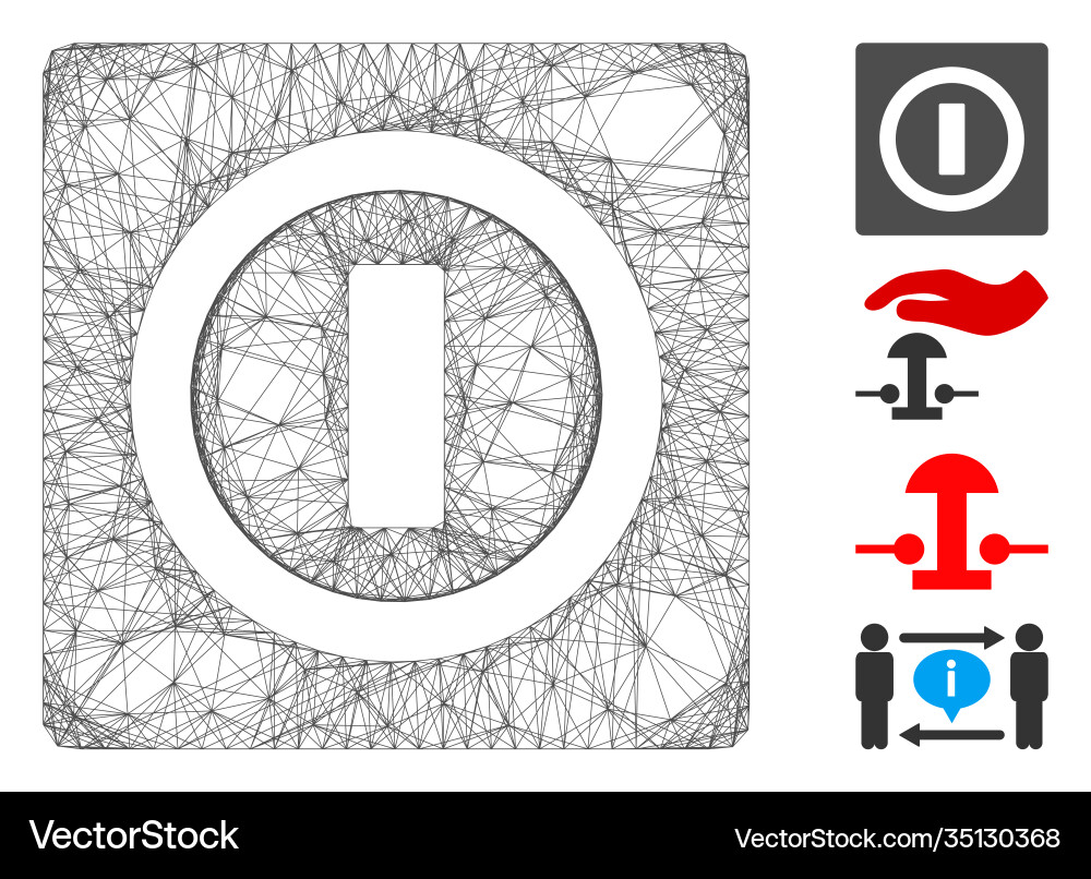 Linear switch mesh Linear switch mesh vector image