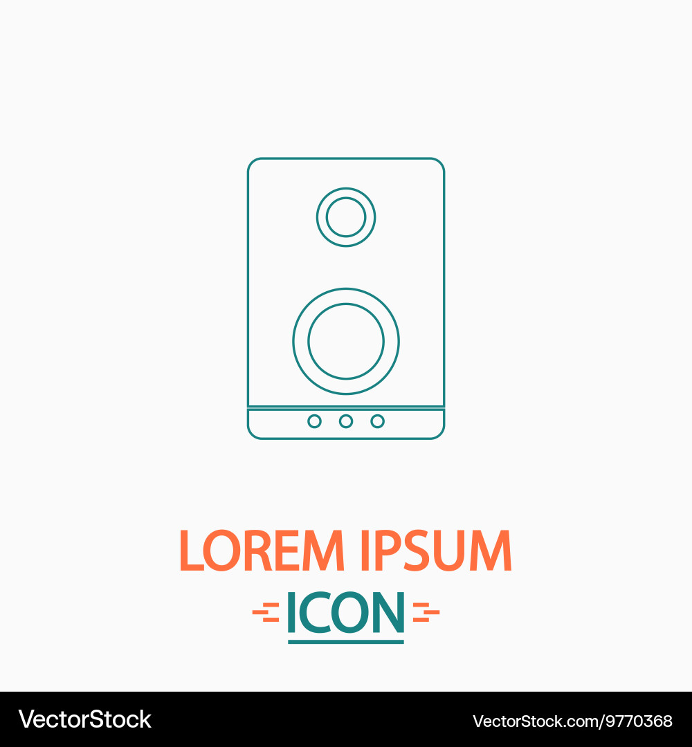 Speaker computer symbol Speaker computer symbol vector image
