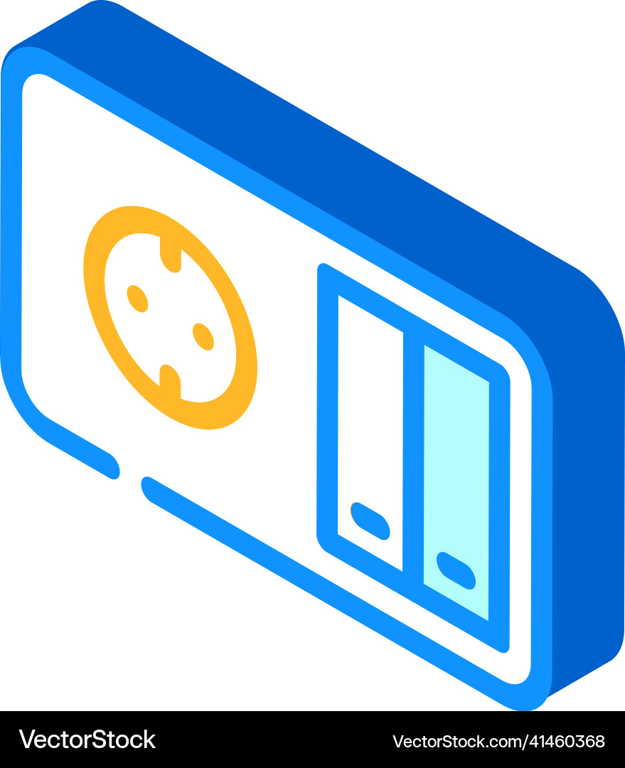 Switch socket isometric icon Vector Image