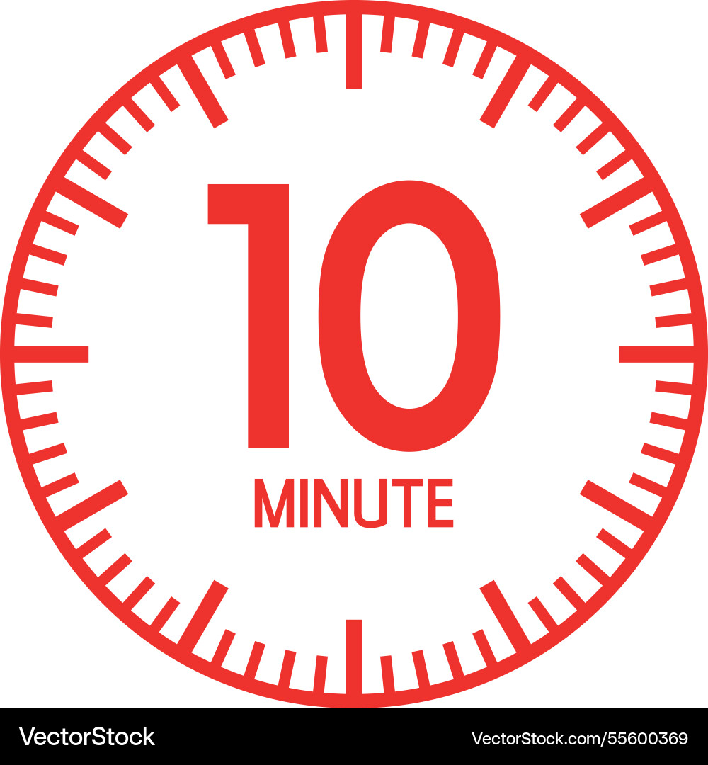 10 minute timer online stopwatch countdown clock 10 minute timer online stopwatch countdown clock vector image