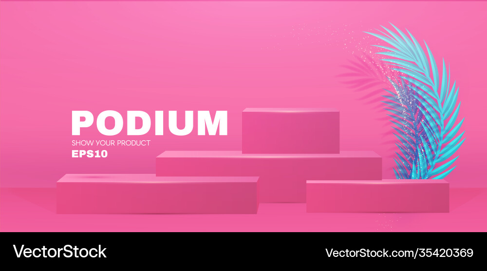 3d podium realistic minimal empty scene showcase 3d podium realistic minimal empty scene showcase vector image