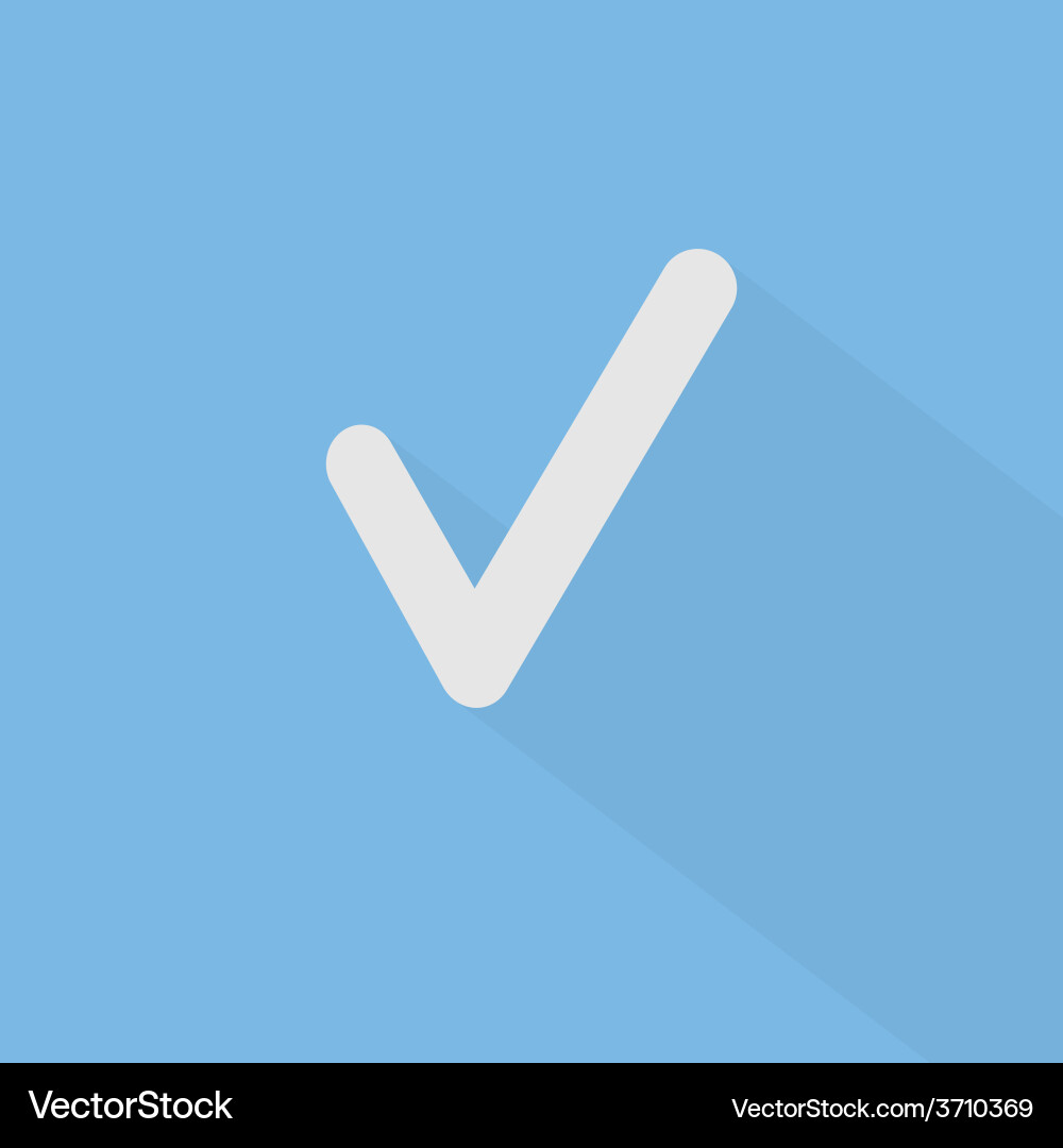 Check Mark Symbol Vector Image
