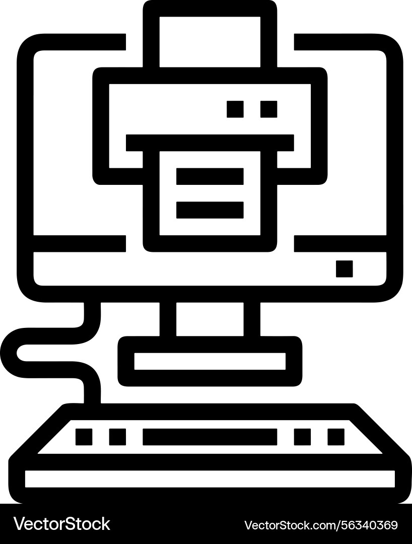Computer icon symbol image Computer icon symbol image vector image