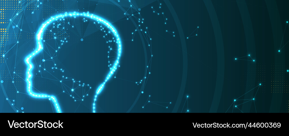 Conceptual technology of artificial intelligence Conceptual technology of artificial intelligence vector image