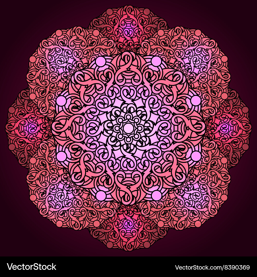 Decorative background with a circular Vector Image