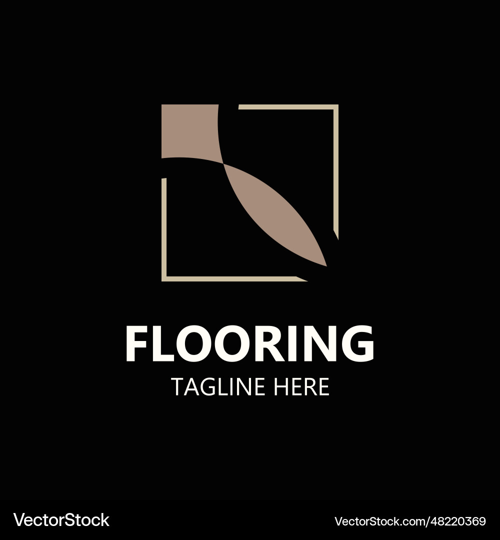 Flooring logo design custom layer elegant Vector Image