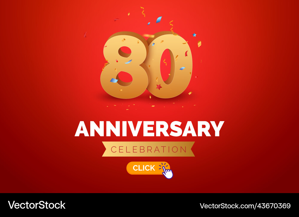 Geburtstag 80 Jahre goldener Hintergrund Geburtstag 80 Jahre goldener Hintergrund vektorbild