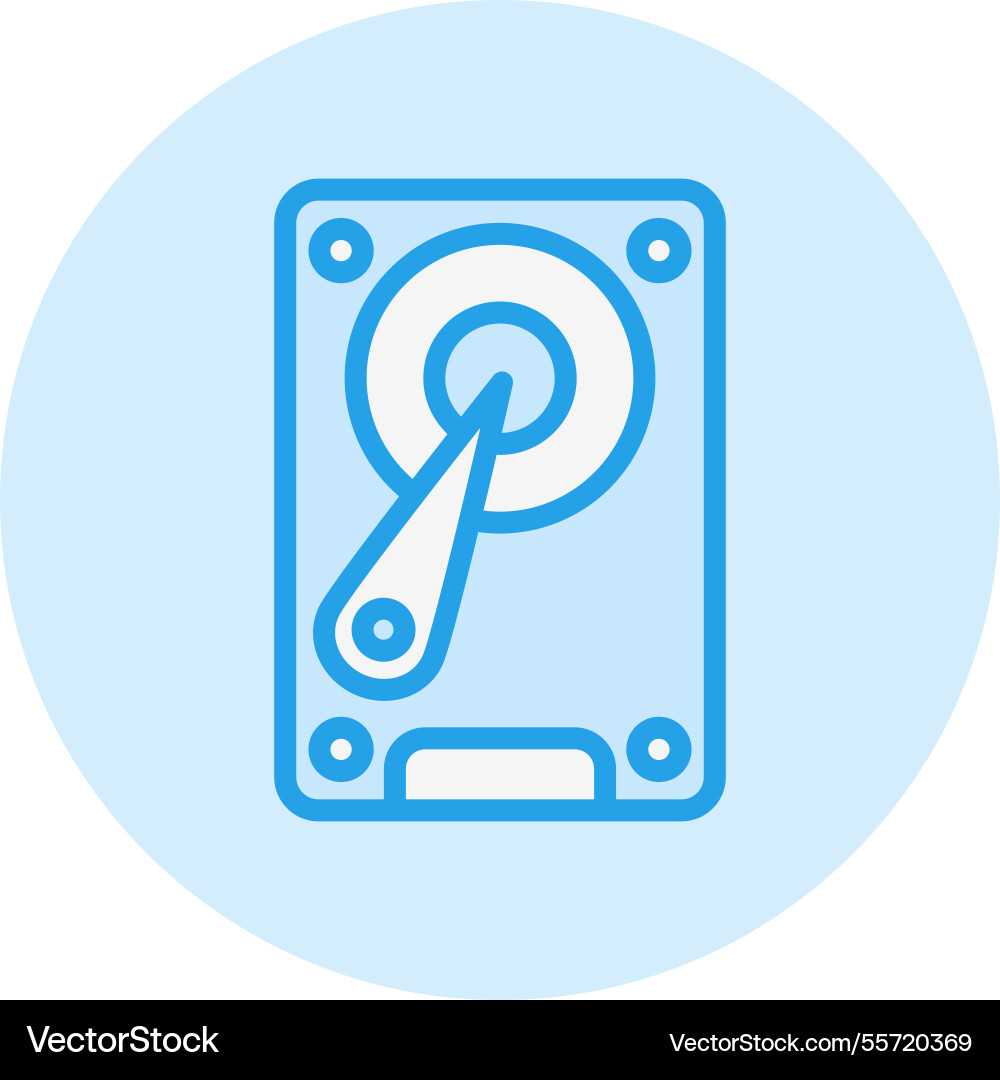 Hard disk icon design Vector Image