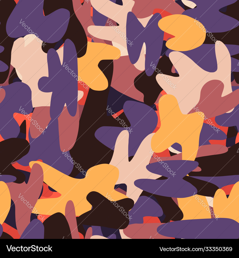 Multicolor seamless pattern with abstract Vector Image