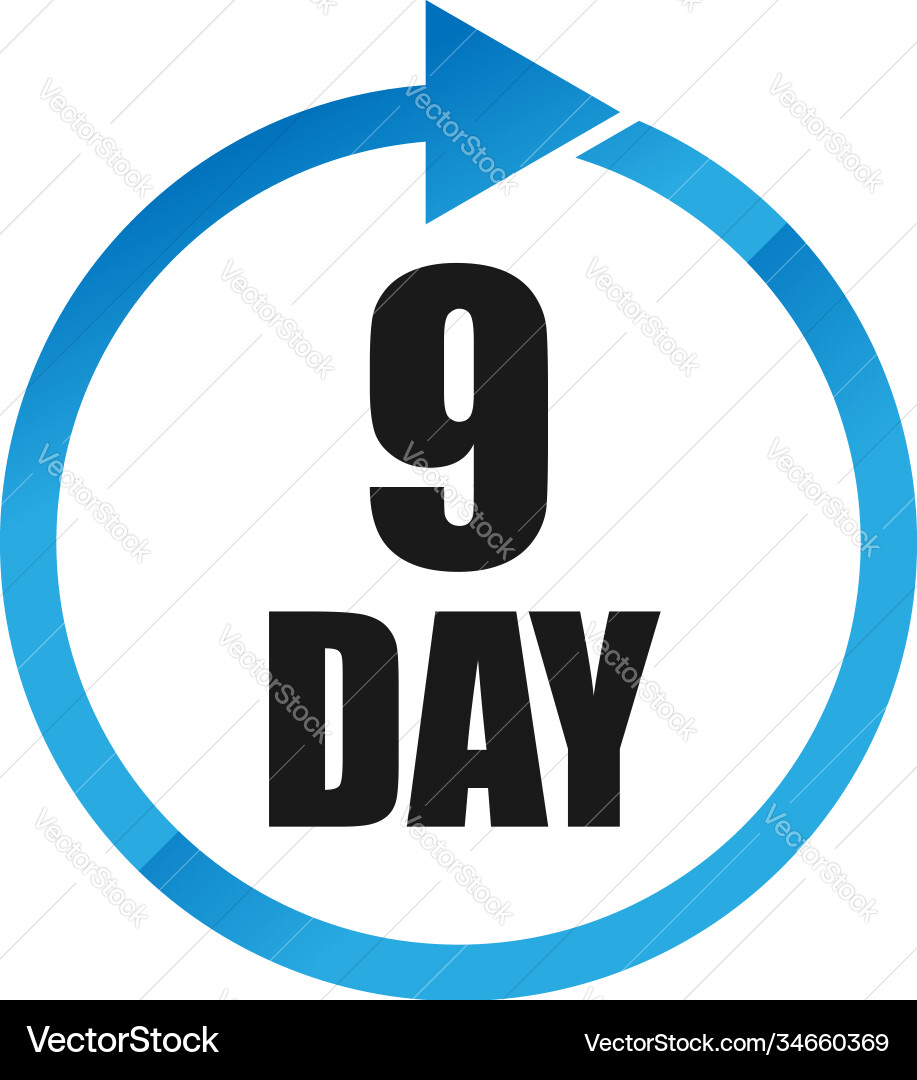 Numbers numerals dial time duration and schedule Vector Image